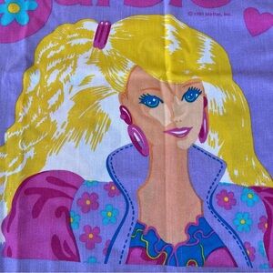 VTG Barbie Flower Power 3-Piece Sheet Set Twin Sz Daisies Polk-a-Dots 90s Retro